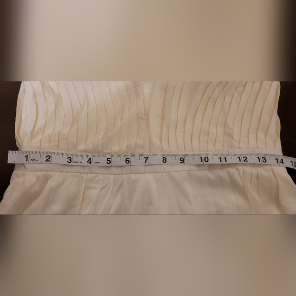 LULUS WOMENS Stellar Poise Ivory Pleated Satin Wide-Leg Jumpsuit - Picture 5 of 6